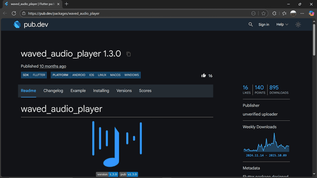 waved audio player